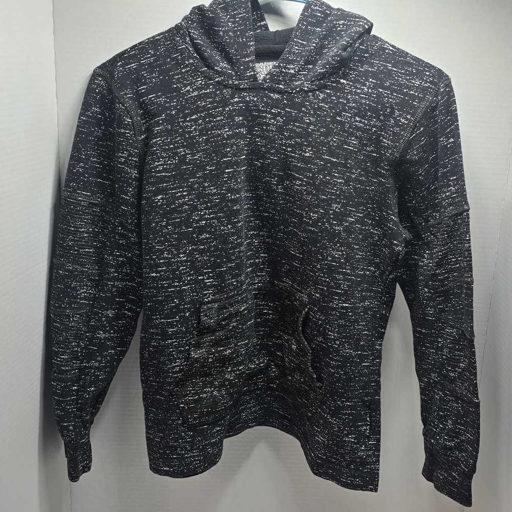 Brooklyn Cloth Black and White Speckled Hoodie